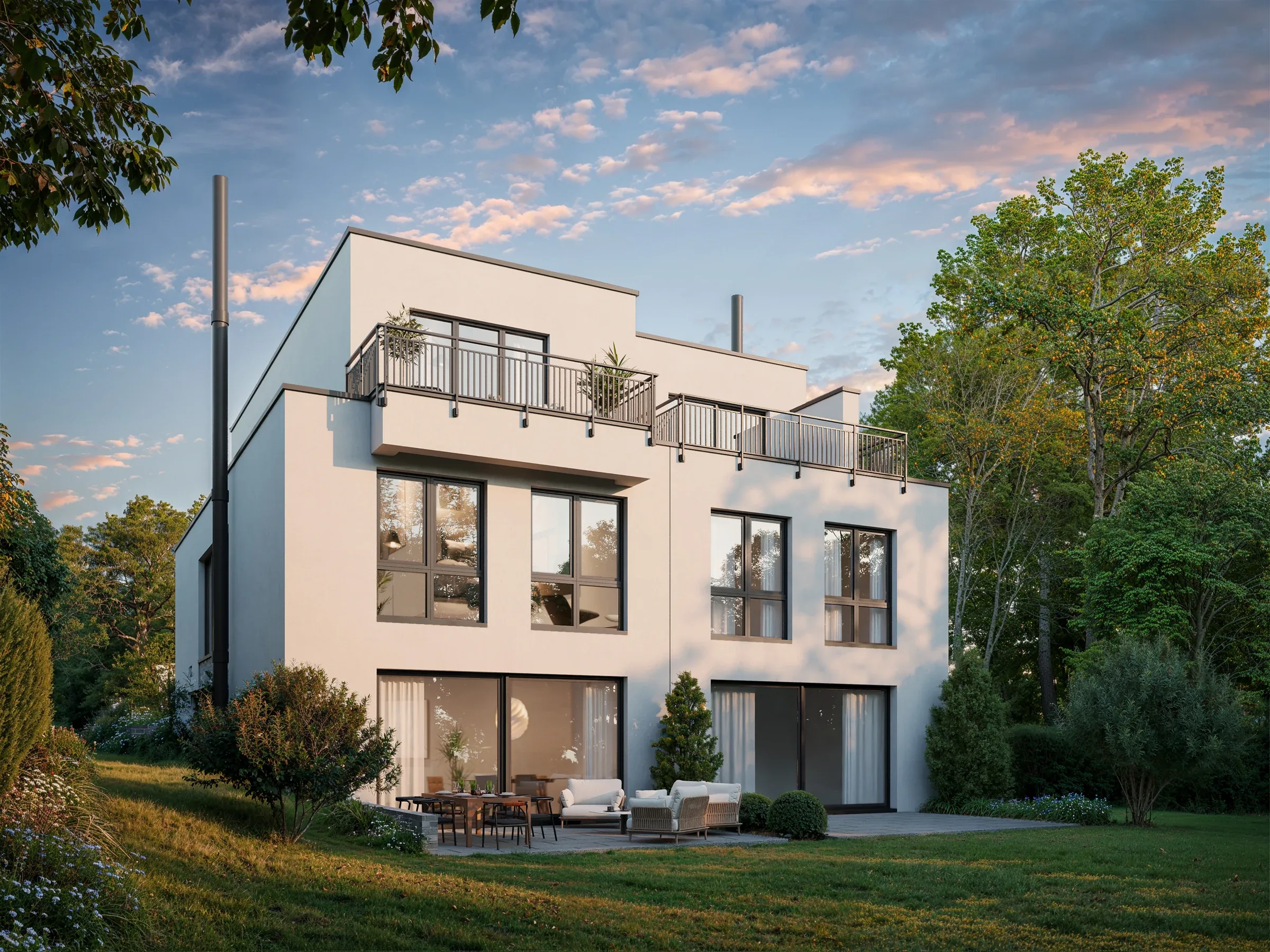 Contemporary Family Residence — Garden perspective