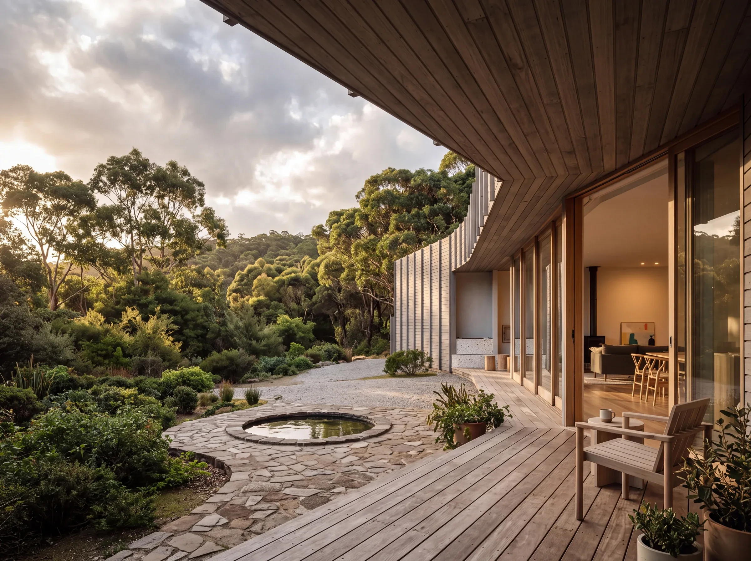 Forest House — Terrace & landscape